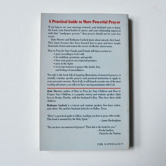 How to Pray for your Family and Friends Quin Sherrer Book - Picture 2 of 2